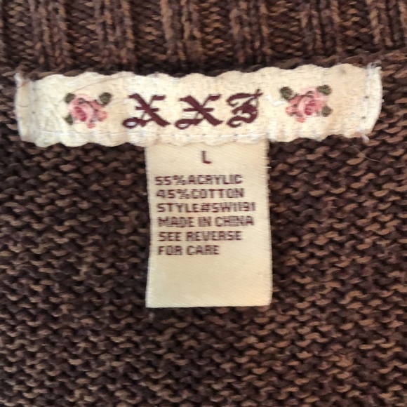 🌻5/35🌻 XXS | Brown Cap Short Sleeve Sweater Dress Stretchy Tunic Length Size L - Picture 7 of 7